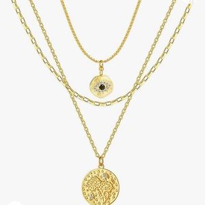 Birth Flower Necklace Pendant, 14K Gold Birth Month NEW